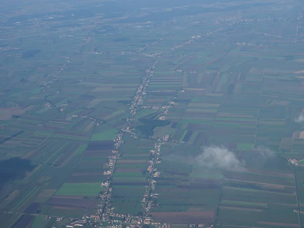 Vue aérienne du paysage allemand — Photo