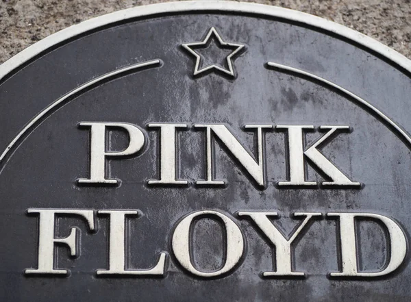 Pink Floyd plaque bij Regent Street Polytechnic in Londen — Stockfoto