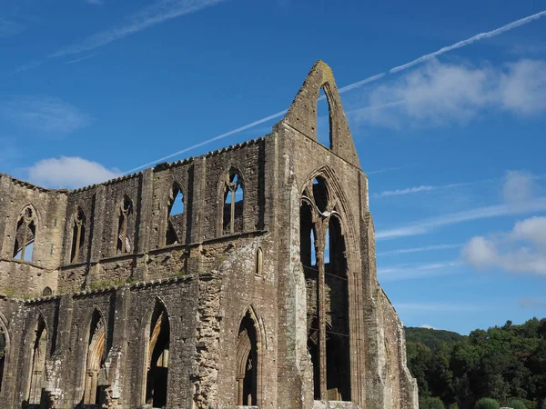 Tintern apátság (Abaty Tyndyrn) a Tintern — Stock Fotó