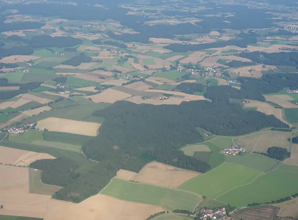 Widok z lotu ptaka na niemiecki krajobraz — Zdjęcie stockowe