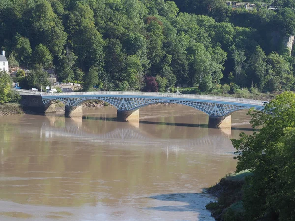 Old Wye Bridge i Chepstow — Stockfoto