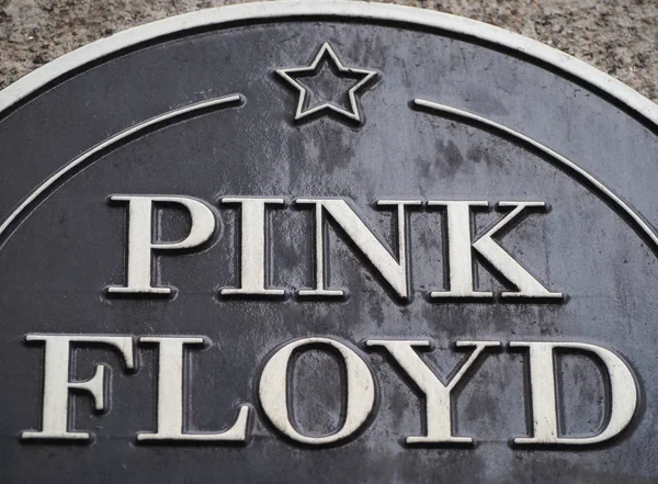 Pink Floyd plaque bij Regent Street Polytechnic in Londen — Stockfoto