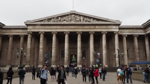 Londra Regno Unito Circa Settembre 2019 Turisti Visitano British Museum — Video Stock