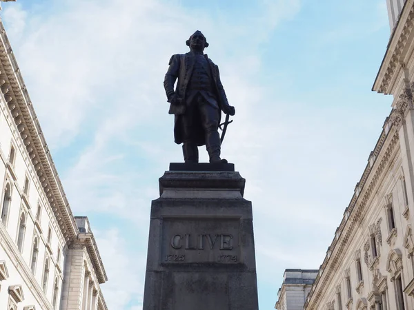 Estatua de Clive of India en Londres — Foto de Stock