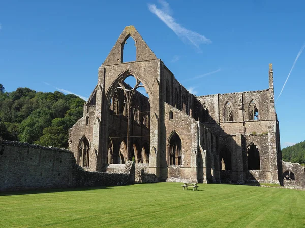 Tintern apátság (Abaty Tyndyrn) a Tintern — Stock Fotó