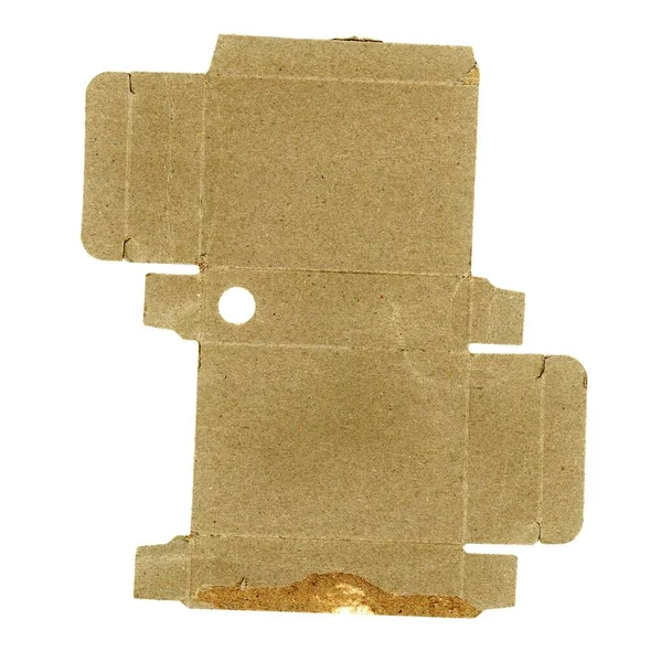 Brązowe pudełko tekturowe tekstury tła — Zdjęcie stockowe