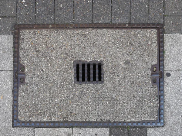 Drain manhole detail — Stock Photo, Image