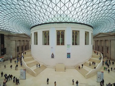 Great Court at the British Museum in London clipart
