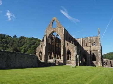 Tintern Manastırı (Abaty Tyndyrn) Tintern içinde
