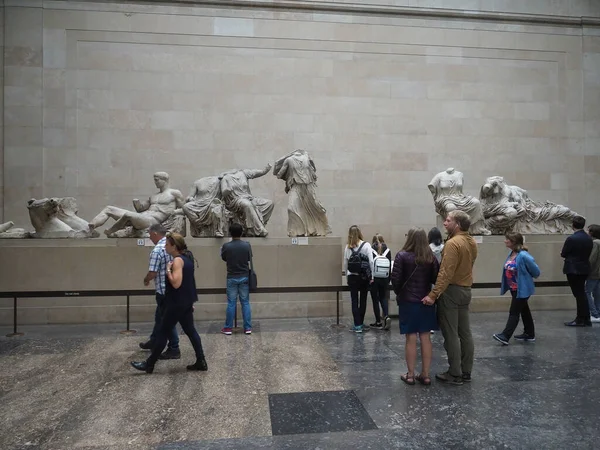 Parthenon skulpturer på British Museum i London — Stockfoto