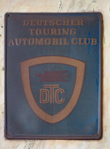 TURIN - OCT 2019: Deutscher Touring Automobil Club sign — Stock Photo, Image