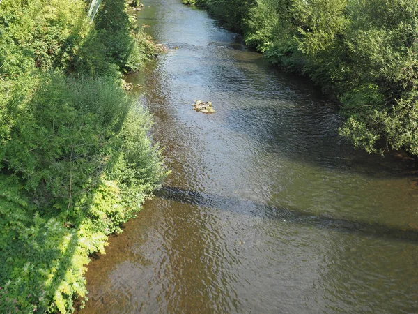 Wupper folyó Wuppertalban — Stock Fotó