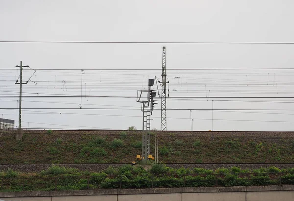 Linea ferroviaria in Germania — Foto Stock