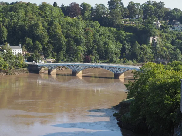 Puente viejo de Wye en Chepstow — Foto de Stock