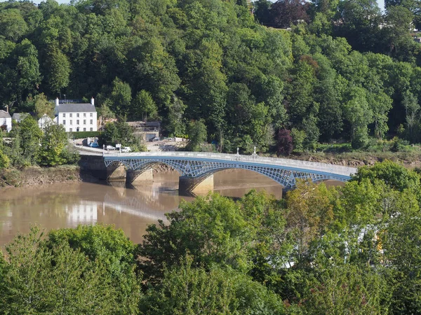 Oude Wye brug in Chepstow — Stockfoto