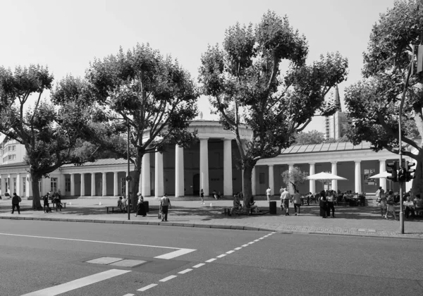 Aachen Germany Circa August 2019 Siyah Beyaz Aachen Kaplıcasında Aachener — Stok fotoğraf