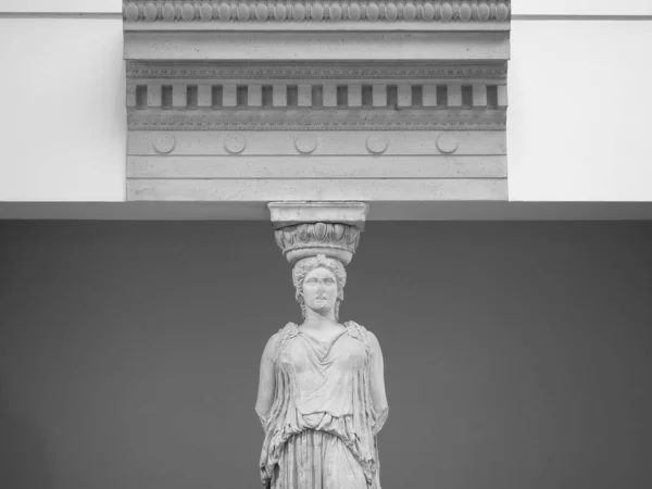 London Circa September 2019 Caryatid Erechtheum Athens Acropolis Pentelic Marror — стокове фото