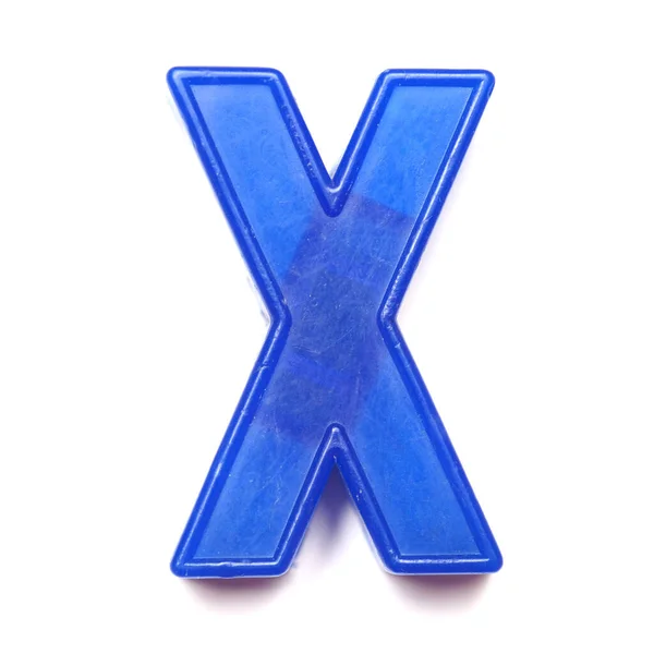 英国のアルファベットの磁気大文字X — ストック写真