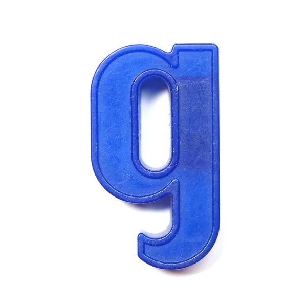 英国字母表中的小写字母G — 图库照片