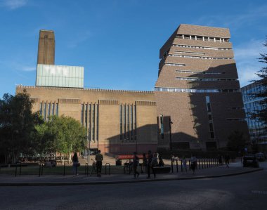 LONDON, UK - CIRCA SEPTEMBER 2019: Tate Modern art gallery in South Bank power station