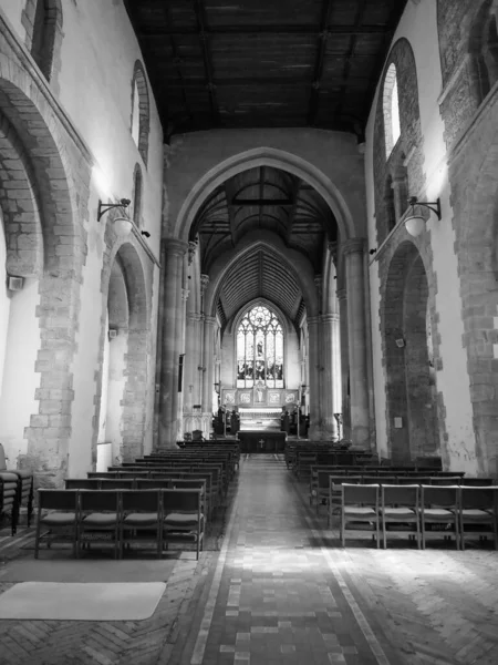 Chepstow Circa September 2019 Parish Priory Church Mary Black White — стокове фото