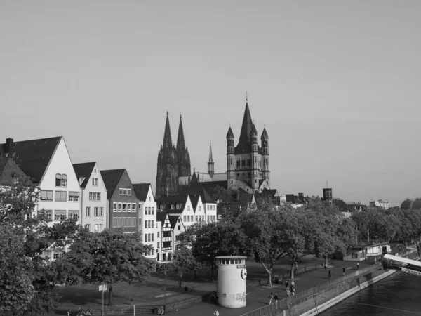 Koeln Allemagne Circa Août 2019 Altstadt Signifiant Vieille Ville Noir — Photo