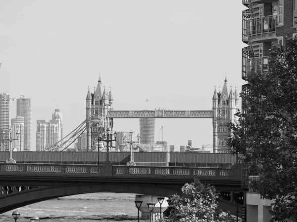 London Circa Σεπτεμβριοσ 2019 Πανοραμική Θέα Του Ποταμού Τάμεση Γέφυρα — Φωτογραφία Αρχείου