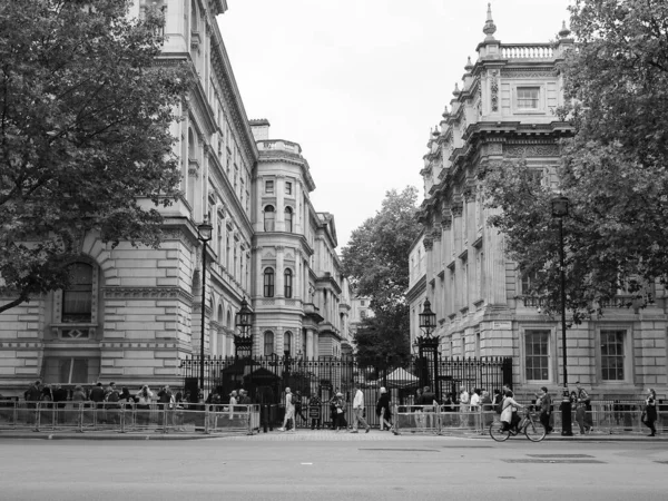 Лондон Великобритания Circa September 2019 People Number Downing Street Headquarters — стоковое фото