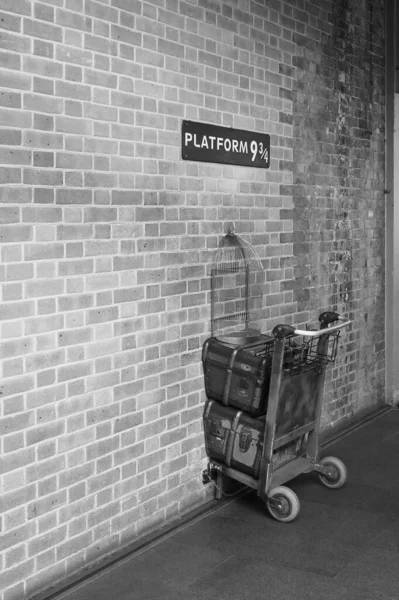 London Circa Wrzesień 2019 Harry Potter Platform King Cross Station — Zdjęcie stockowe