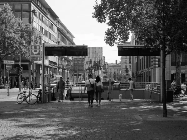 Duesseldorf Germania Circa Agosto 2019 Heinich Heine Allee Stazione Centrale — Foto Stock