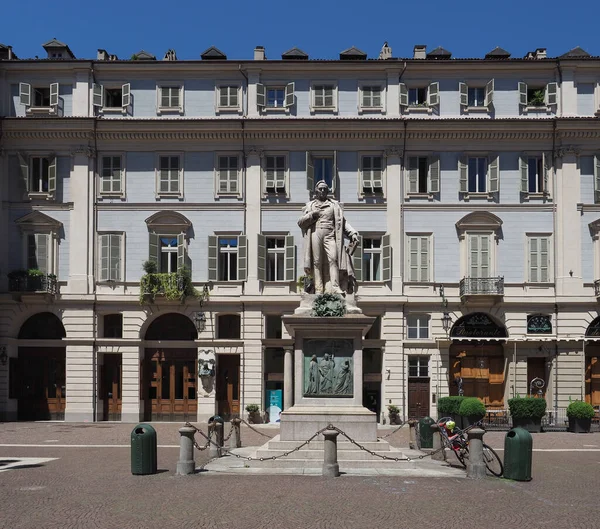 Turin Italien Circa Juni 2020 Filosof Vincenzo Gioberti Monument Piazza — Stockfoto