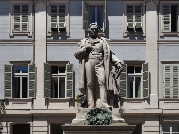 Monumento Filósofo Vincenzo Gioberti Circa 1859 Piazza Carignano Turín Italia — Foto de Stock