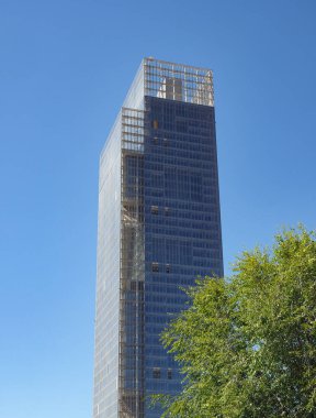 TURIN, ITALY - CIRCA HAZİRAN 2020: Bölge Piemonte gökdeleni Massimiliano Fuksas tarafından tasarlandı