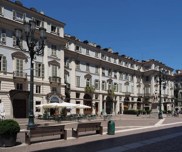 Turin Italië Circa Juni 2020 Piazza Carignano Accademia Delle Scienze — Stockfoto