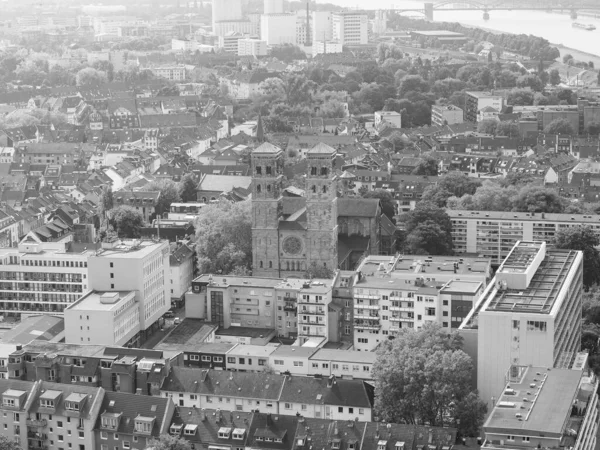 Köln Kirchenaugust 2019 Neu Sankt Heribert Kirche Schwarz Weiß — Stockfoto