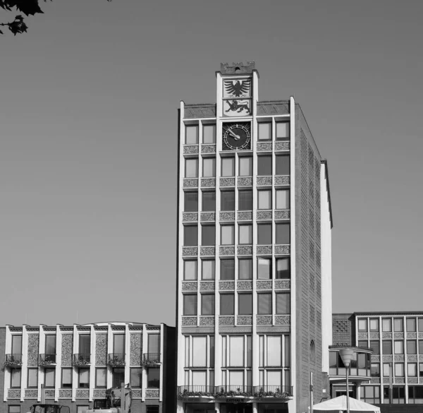 Dueren Germany Circa Ağustos 2019 Rathaus Anlamı Belediye Binası Siyah — Stok fotoğraf