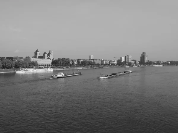 Koeln Germany Circa August 2019 View City Skyline River Black — Stock Photo, Image