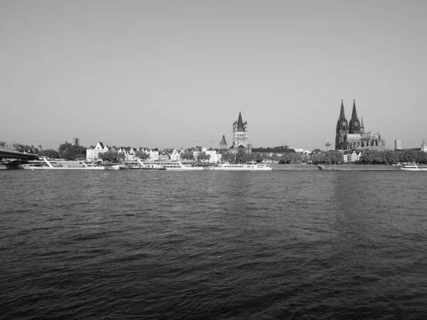 Koeln Duitsland Circa August 2019 Zicht Skyline Van Stad Vanaf — Stockfoto