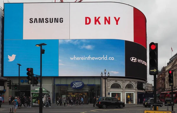 Circa September 2019 Billboard Piccadilly Circus — 스톡 사진