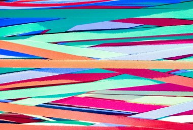 kağıt karnavalı konfetisi mavi ve mor da dahil olmak üzere pek çok renkten