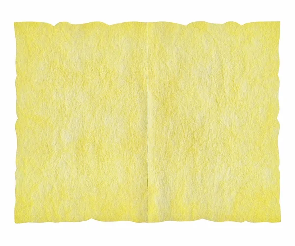 Бумажный Пергамент Поздравительной Открытки Изолированный Поверх Белого — стоковое фото