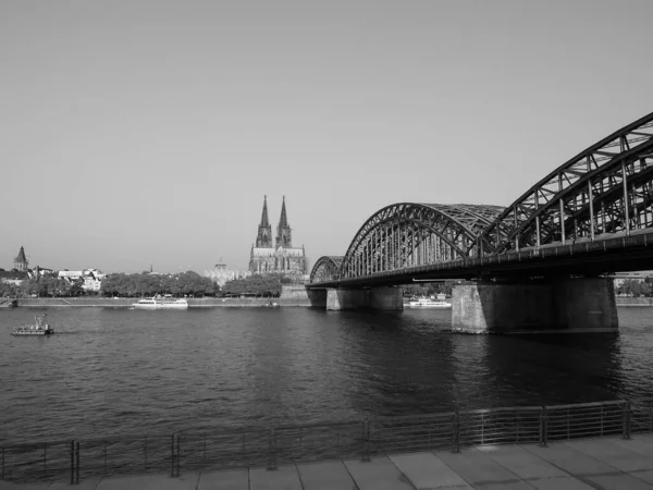 Köln Circa August 2019 Kölner Dom Sankt Petrus Und Hohenzollernbrücke — Stockfoto