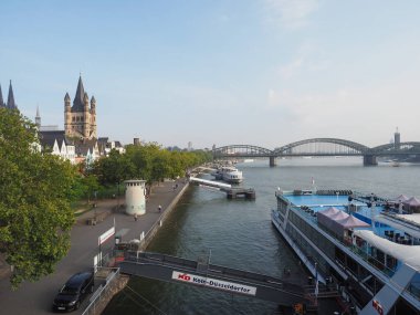 KOELN, GERMANY - CIRCA AĞUSTOS 2019: Altstadt)