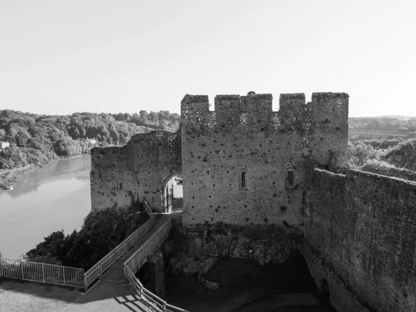 Chepstow Reino Unido Circa Septiembre 2019 Ruinas Del Castillo Chepstow — Foto de Stock