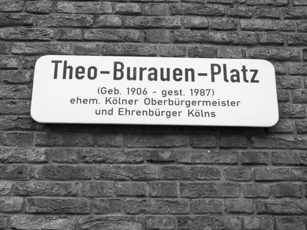 Koeln Alemanha Circa Agosto 2019 Theo Burauen Platz Ehem Koelner — Fotografia de Stock