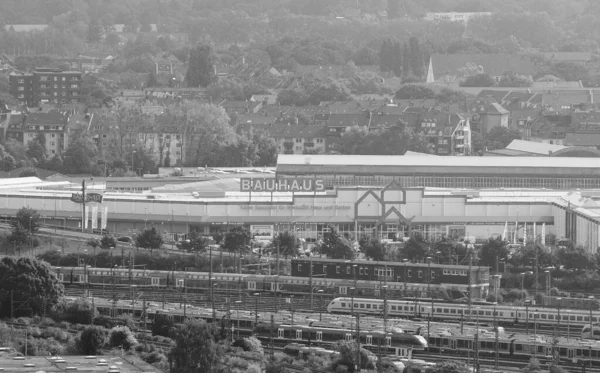 Кёльн Германия Circa August 2019 Супермаркет Bauhaus Черно Белом Цвете — стоковое фото