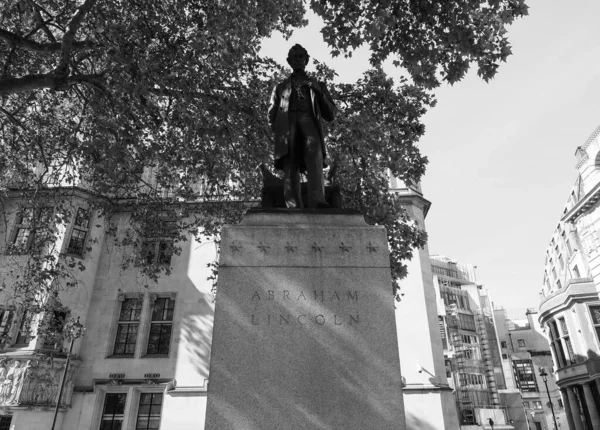 London Ngiltere Circa Eptember 2019 Başkan Abraham Lincoln Heykeli Parlamento — Stok fotoğraf