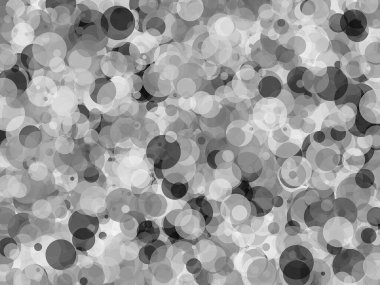 Siyah beyaz daireleri olan soyut minimalist gri çizimler