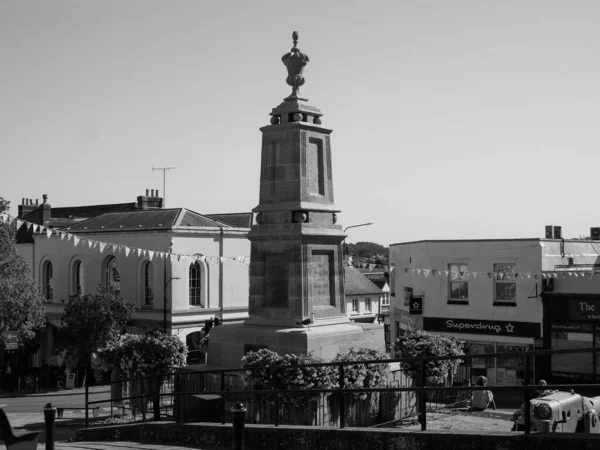 Chepstow Circa Σεπτεμβριοσ 2019 Μνημείο Πολέμου Του Τσέπστοου Ασπρόμαυρο — Φωτογραφία Αρχείου