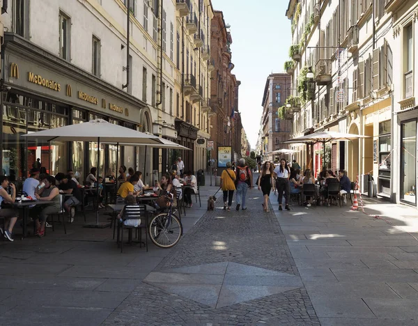 Turin Itália Circa Junho 2020 Accademia Delle Scienze Street — Fotografia de Stock